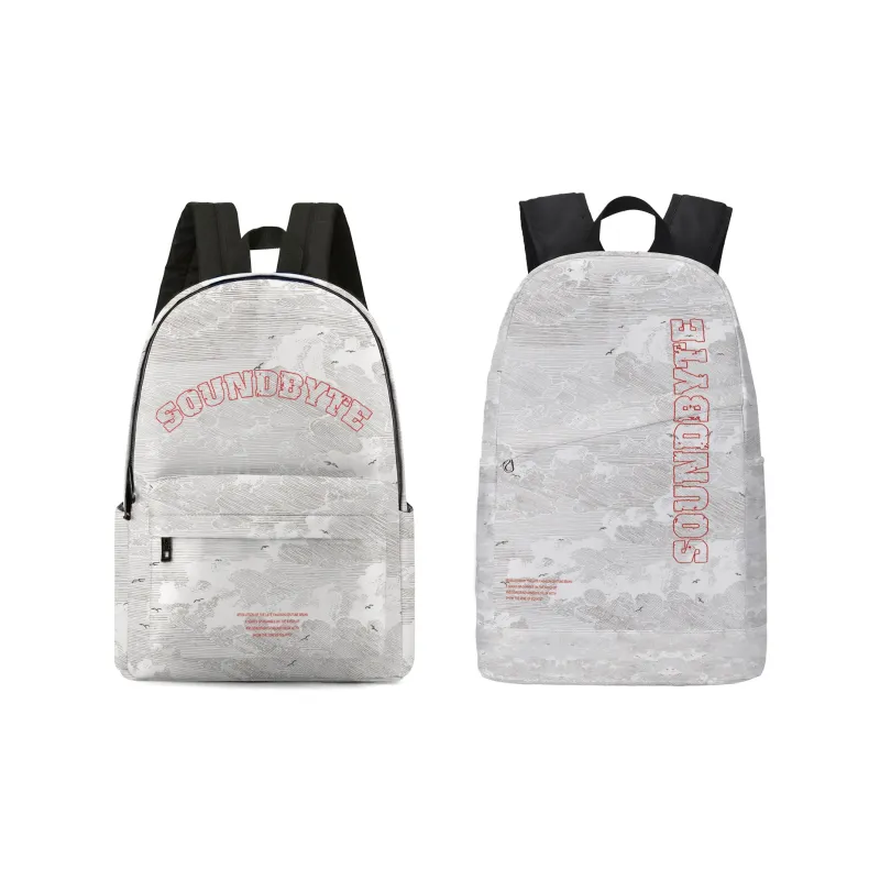 ONRF ×SOUNDBYT Polyester Backpack Laptop Bag Regular Unisex White-29