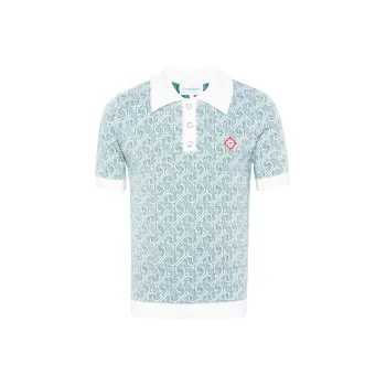 CASABLANCA Polo Shirt Men's Light Blue