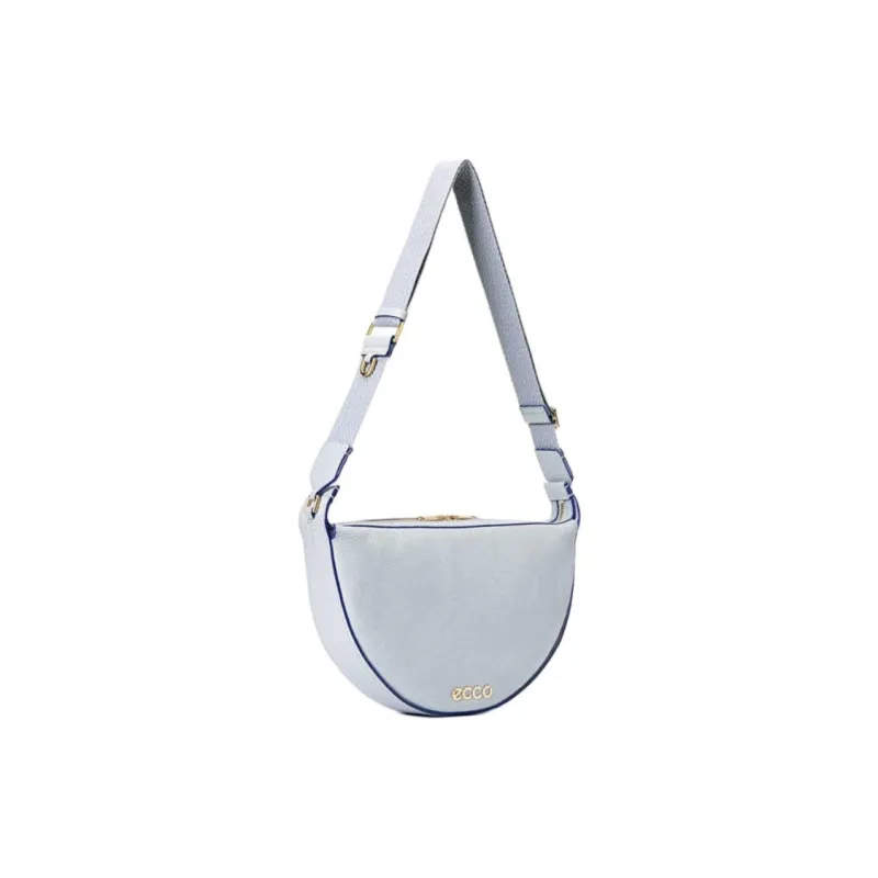 Ecco Cow Leather Shoulder Bag Medium Size Women's Concrete Gray-2