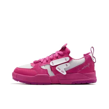 FILA FUSION GEOMETRY Geometric Shoes Low Top Skateboard Shoes Women's Lilac Rose Red