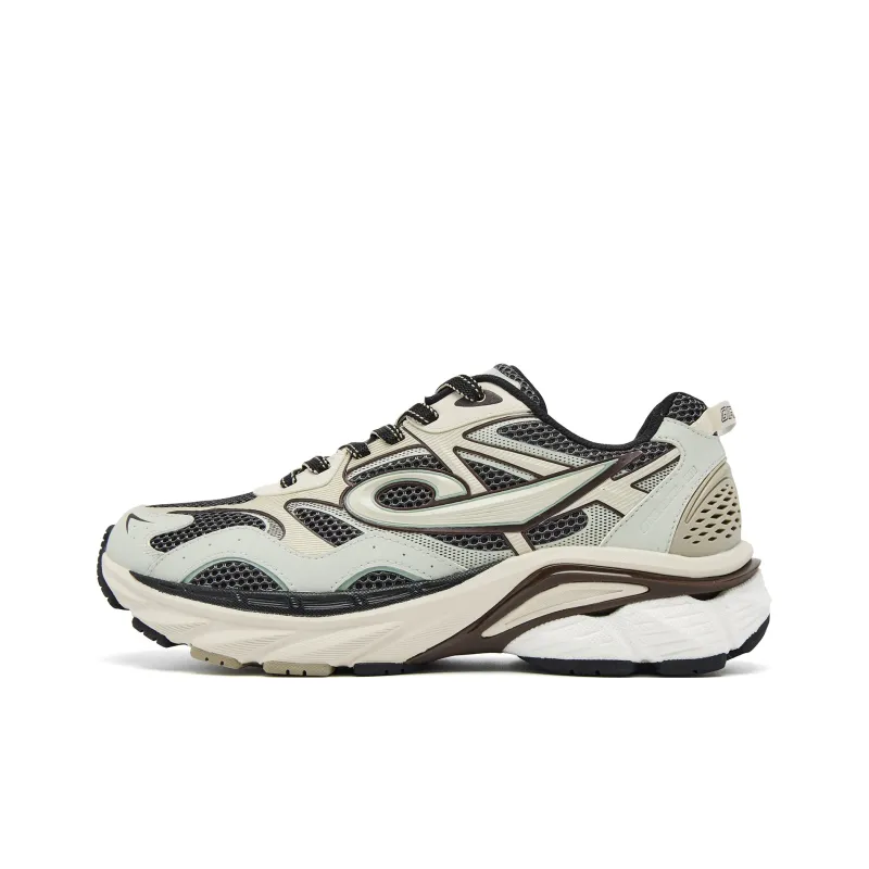 QIAODAN Coverage Wear Resistant Breathable Slip Resistant Low Top Casual Shoes Men's Lightning Gray Original White-0