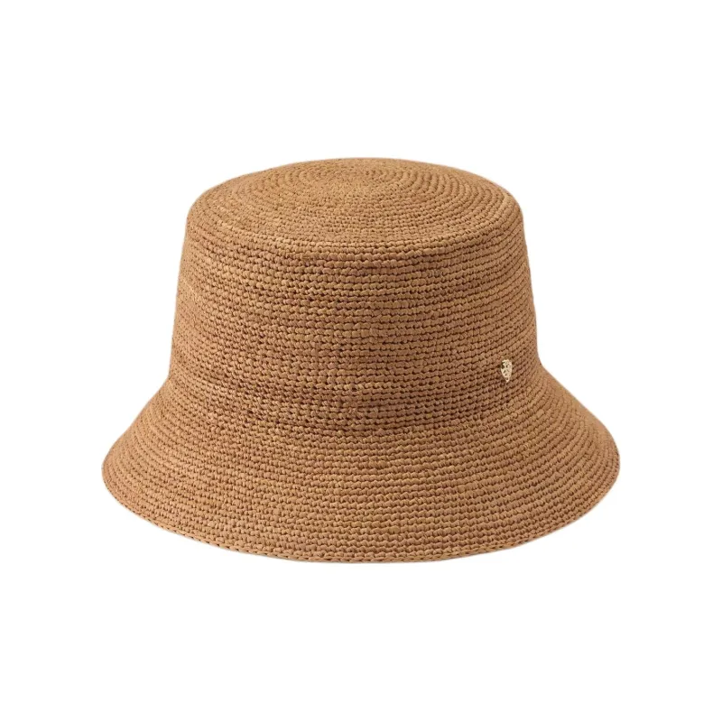 HELEN KAMINSKI Raffia, Cotton, Cow Leather Hats & Caps Unisex Brown-0