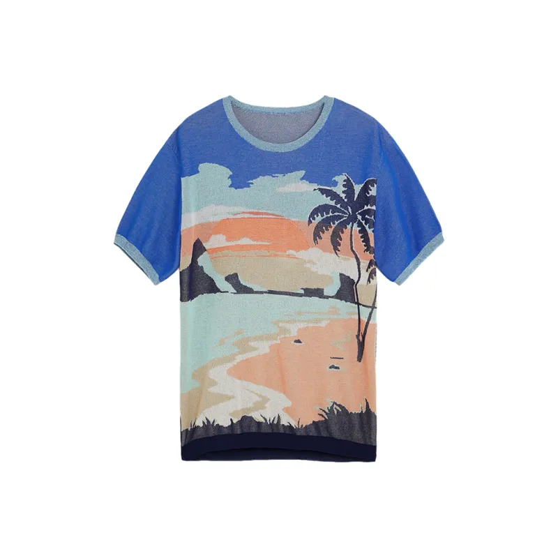 Desigual T Shirts Men Lake Blue-0