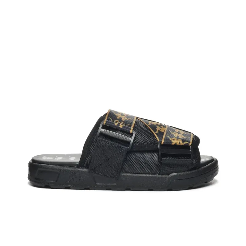 Kappa 222 Banda Mitel 1 Shock Absorbers Slide Slippers Unisex Black-1