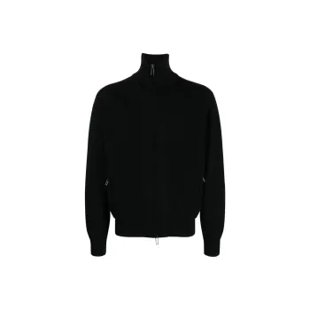 EMPORIO ARMANI Virgin Wool Zipped Cardigan