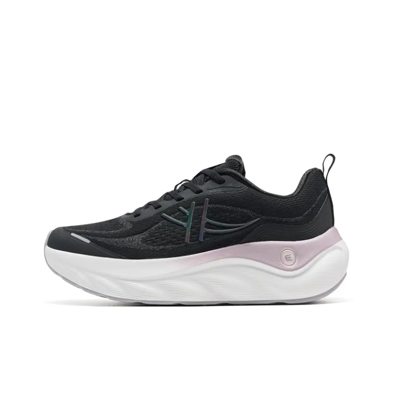 XTEP Cloud Wing 3 Abrasion Resistant Slip Resistant Coverage Low Top Casual Running Shoes Women's Black-0