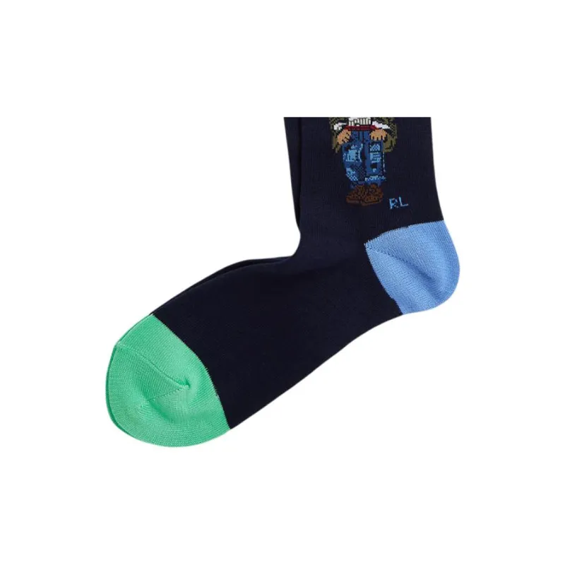 Polo Ralph Lauren SS24 Knee-High Socks Men's 1 Pack Nautical Blue-2