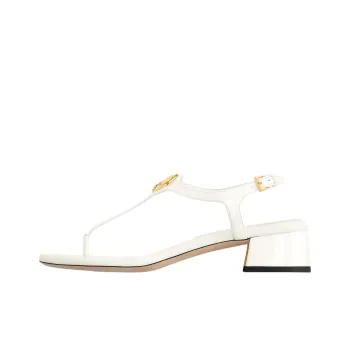 LOUIS VUITTON Sunkiss One Strap Sandals 3.5cm Women's White