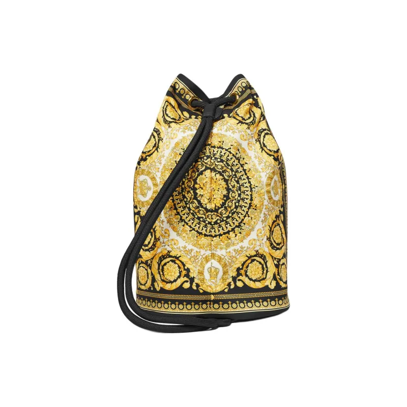 VERSACE Barocco Nylon Bucket Bag Crossbody Bag Unisex Multicolor-1