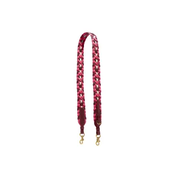 COACH Calfskin Bag Strap Women's Red & Pink