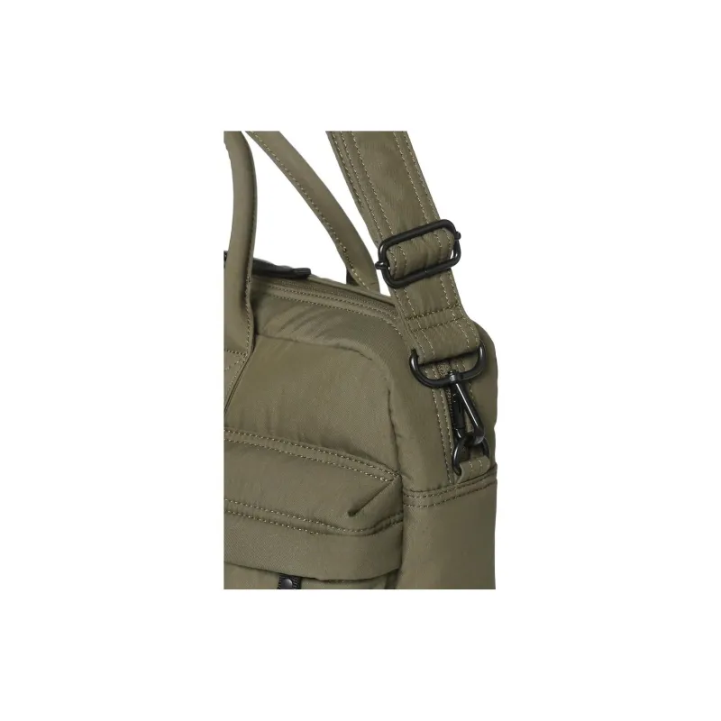 FILA Cotton With Nylon Shoulder Bag, Crossbody Bag, Handbag Unisex Army Green-5