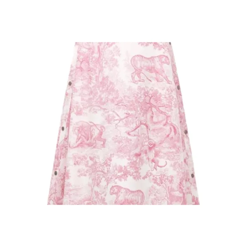 DIOR Dioriviera SS25 Casual Long Skirt Women's Pink-2
