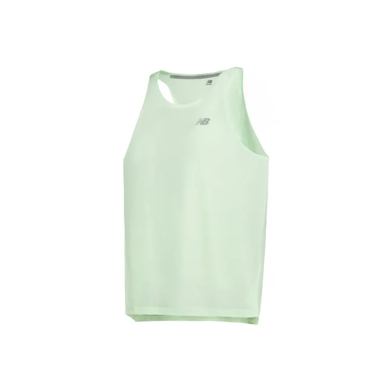 New Balance Tank Tops Men Melon Green-0