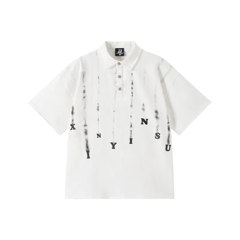 XINYINSU SS25 Polo Shirt Unisex Black-8