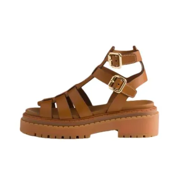 PRADA Sandali Roman Sandals 5.5cm Women's Brown