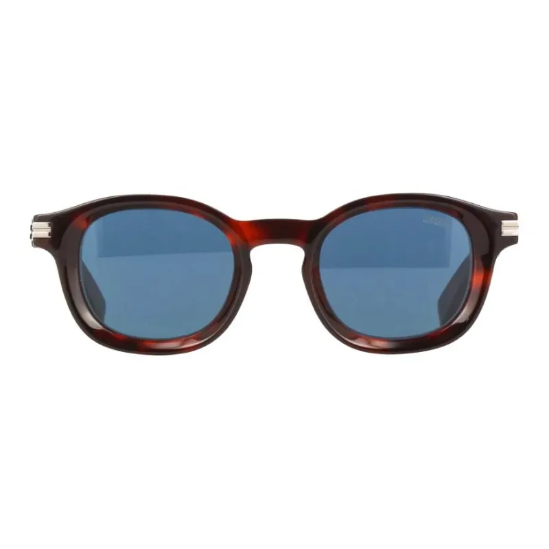 Zegna Acetate Round Sunglasses Unisex Brown-1