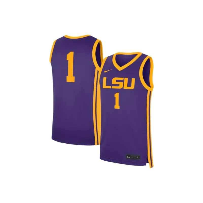 Nike Lsu Tigers Replica Men's Nike College Basketball Jersey-2