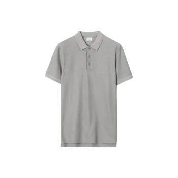 Burberry Polo Shirts Men Gray