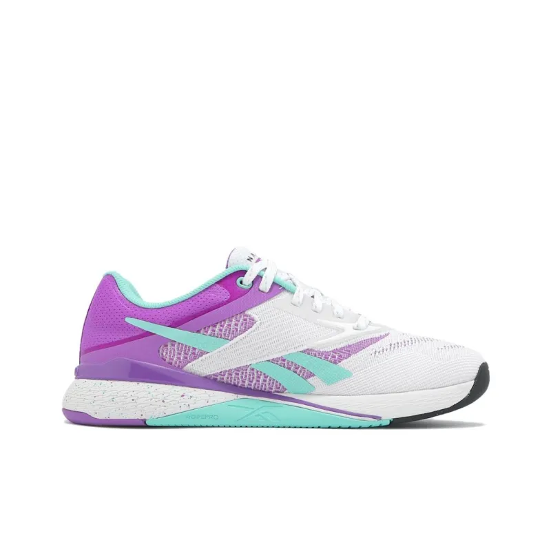 Reebok Nano X5 Abrasion Resistant Low Top Training Shoes Women's Purple White-1