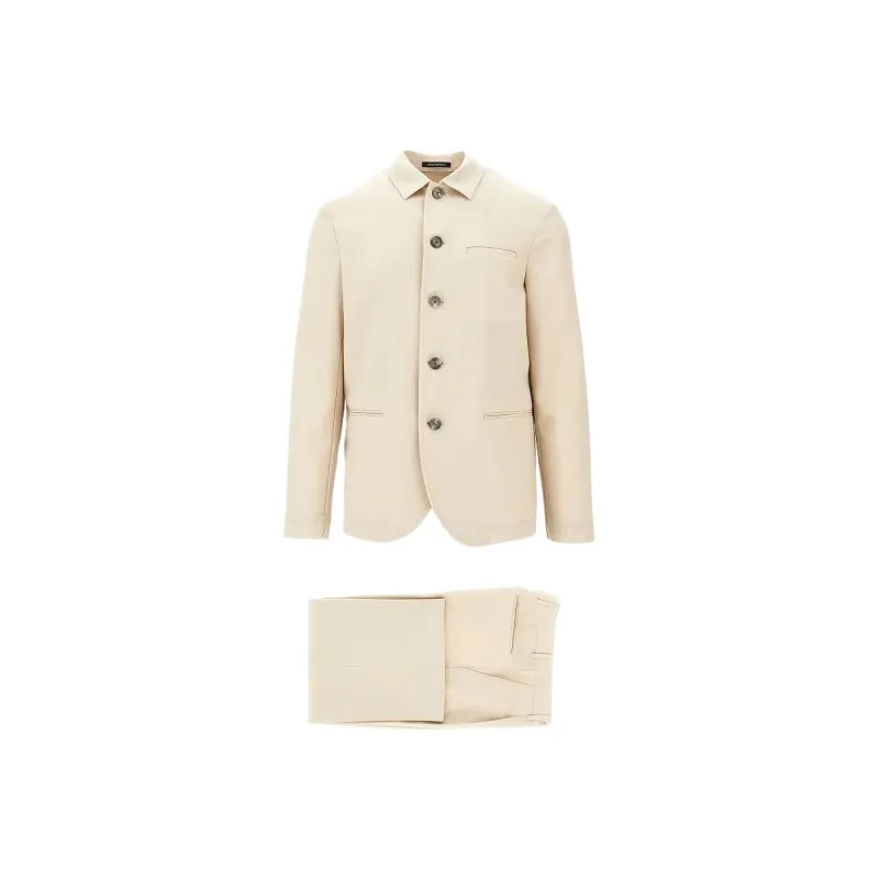 EMPORIO ARMANI SS25 Business Suit Men's Ecru-0