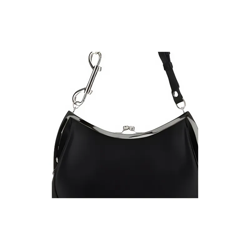 Vivienne Westwood Leather Crossbody Bag, Shoulder Bag Regular Women's Black-2