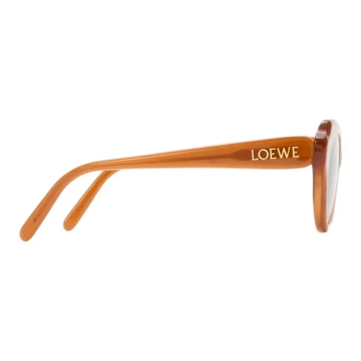 LOEWE Acetate Metal Cat Eye Sunglasses Women's Yellow-2