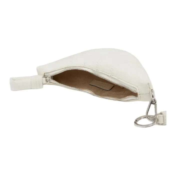 Lemaire Croissant Series Cow Leather Croissant Bag Coin Purse Unisex Chalk White-1
