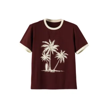 Late White T Shirts Women's Maroon