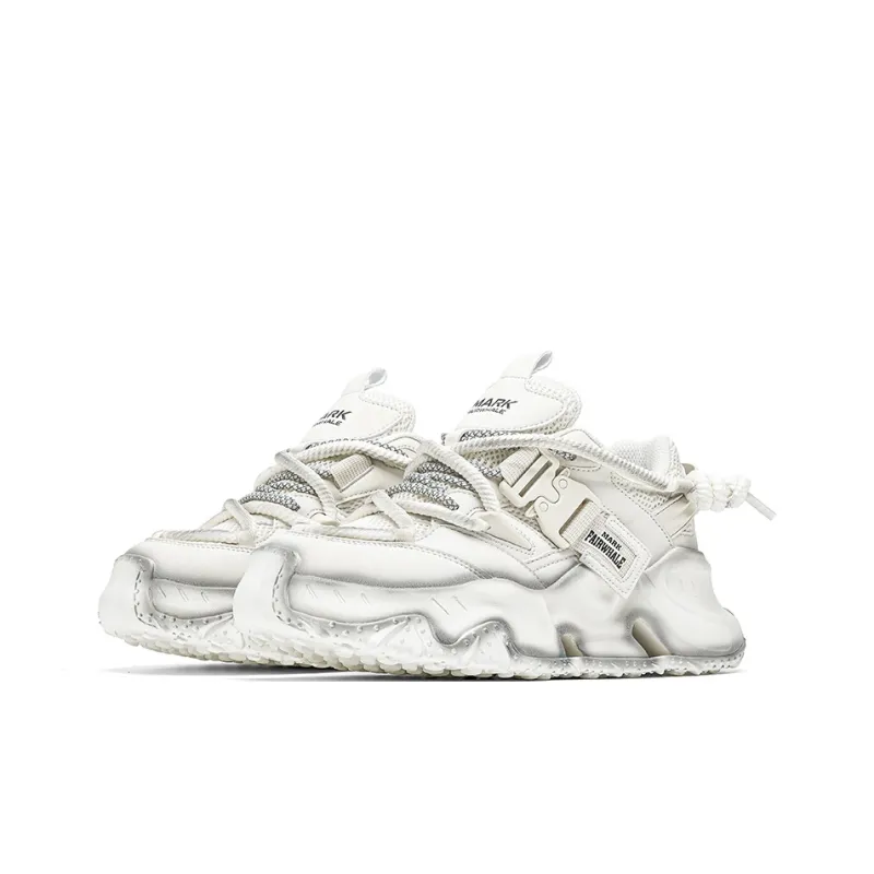 FAIRWHALE Slip Resistant, Abrasion Resistant, Lightweight Low Top Chunky Sneakers Unisex-22