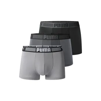 PUMA Boxer Shorts Men's Black/Dark Gray/Light Gray