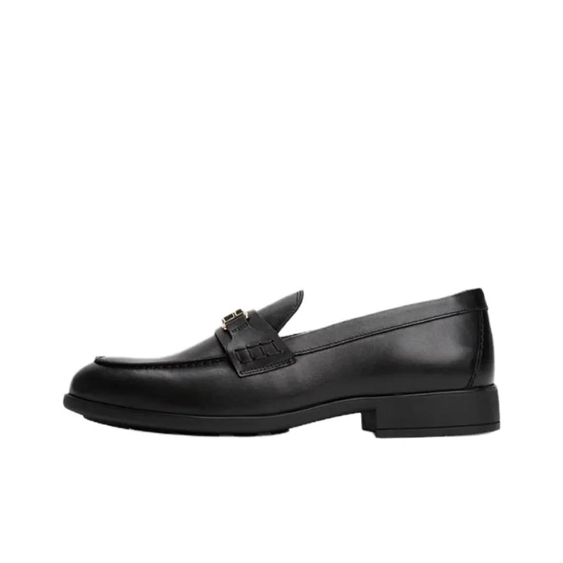 Tommy Hilfiger TH Monogram Loafers Women's Black-0