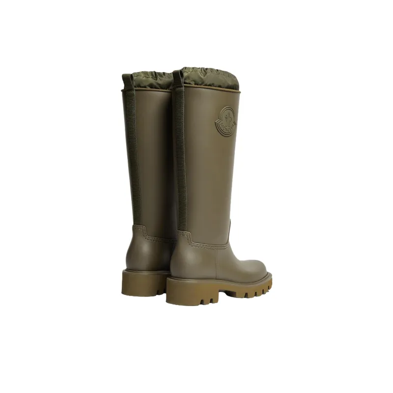 Moncler Kickstream Rain Boots Women's Olive Green-3