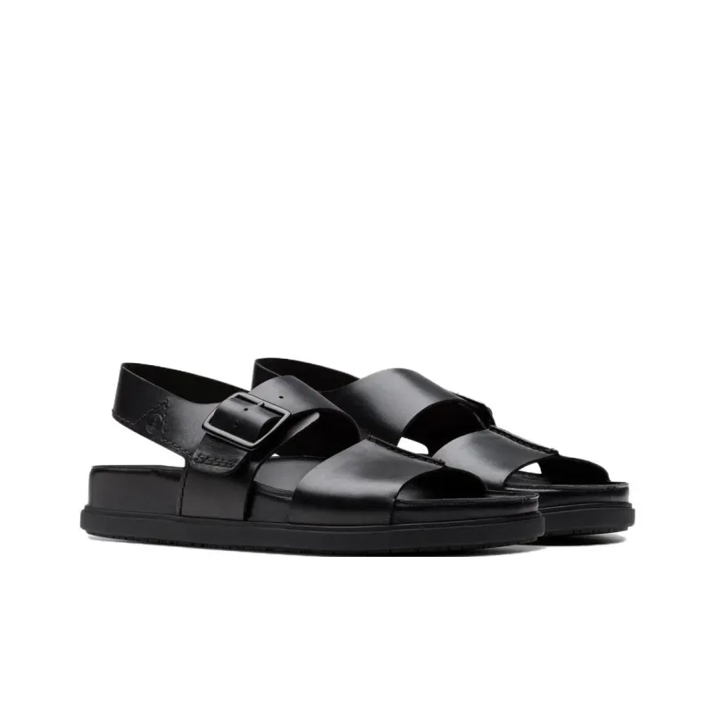 Clarks Torford Beach Sandals Men's Black-2