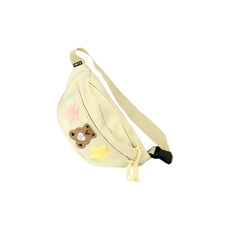 Warrior Nylon Sling Bag Regular Women's Black/Ecru/Pink/Yellow-0