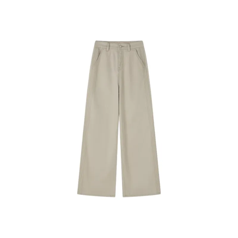 IHIMI Jeans Women's Cream Gray-2