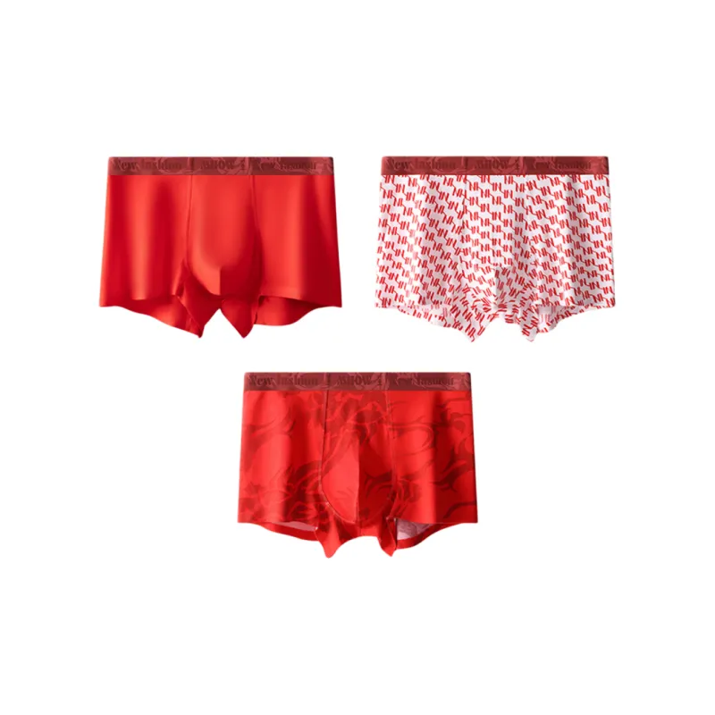 LUYOUYE Four Sided Underpants Men's 3 Pack-8