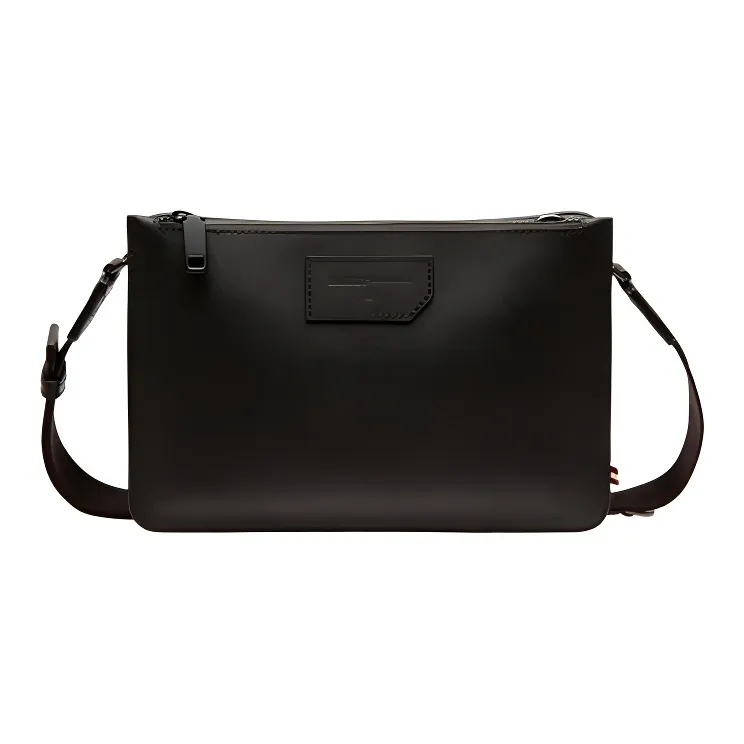 BALLY Canvas One Shoulder Handbag Crossbody Bag Regular Men's Black-1