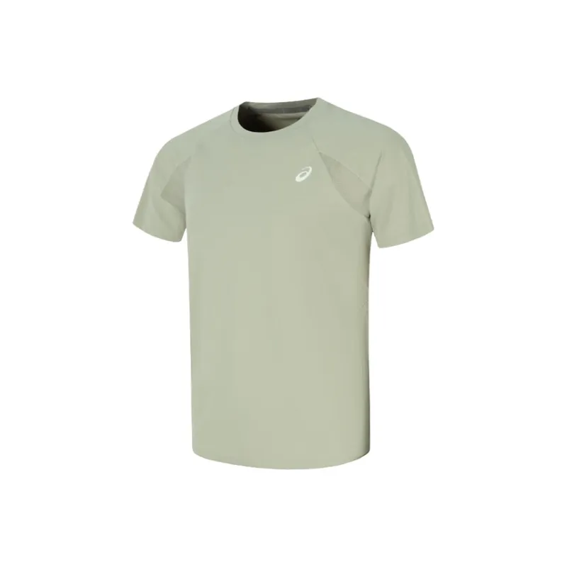 Asics T Shirts Men Gray Green-0