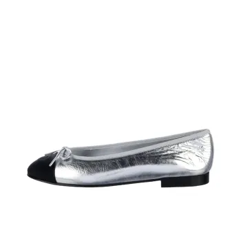 CHANEL 25S Casual Single Shoes Women's Silver