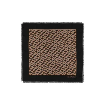 Valentino Silk Scarves Women's Black