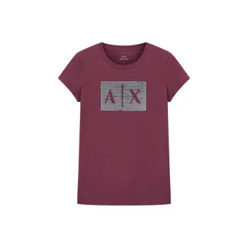 ARMANI EXCHANGEAE T Shirt Women's Burgundy