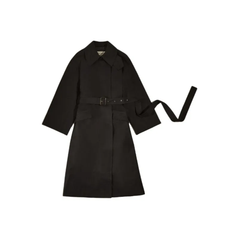 BARBOUR Trench Coat Women's Marine Blue-0