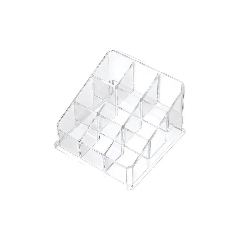 ZHIYIN Transparent Lipstick Storage Racks & Shelves Organizer Box Desktop Lipstick Rack Storage Box Makeup Tool-0