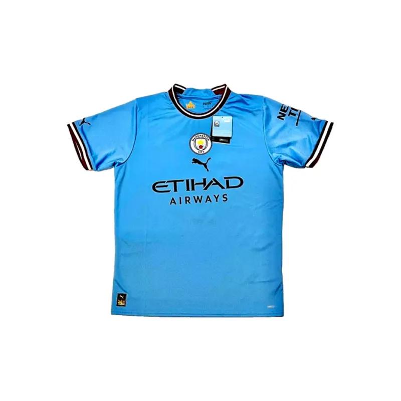Three For Manchester City Team Jersey Exquisite Mounting, Outer Frame Approx. 65x85cm-2