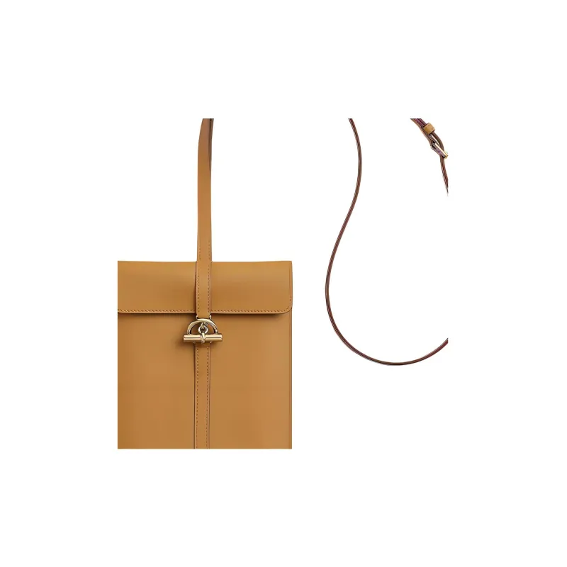 HERMES Swift Calfskin Portable Crossbody Bag, Shoulder Bag Women's 2S Sesame-3