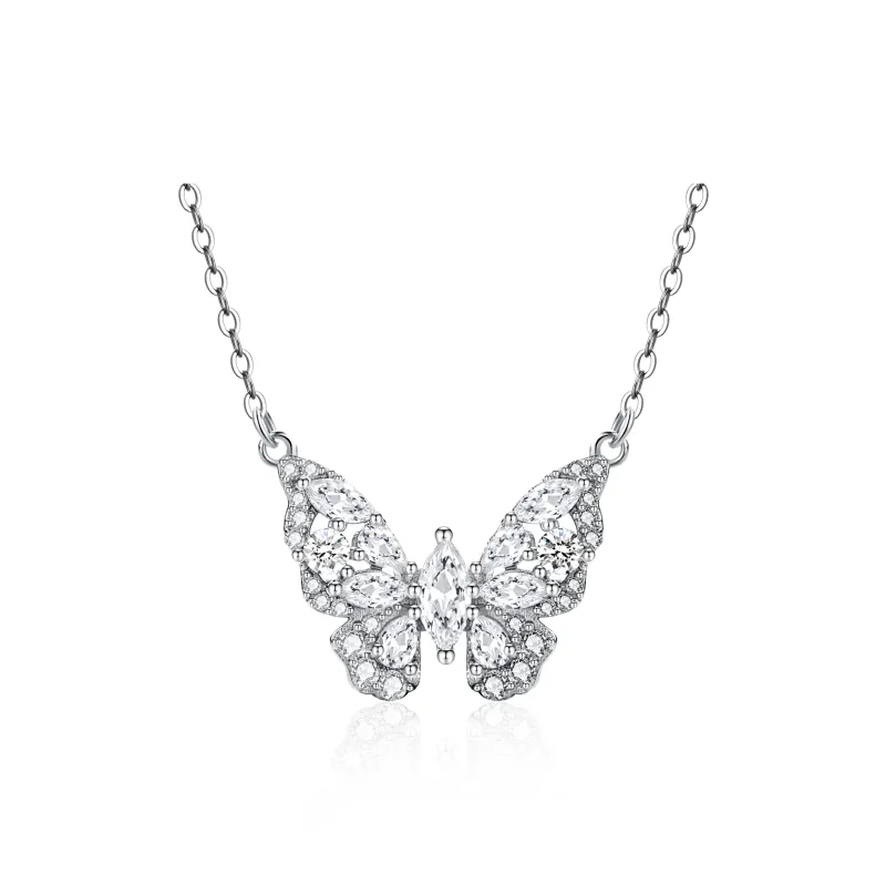 Lao Feng Xiang S925 Silver Necklaces Women's-0