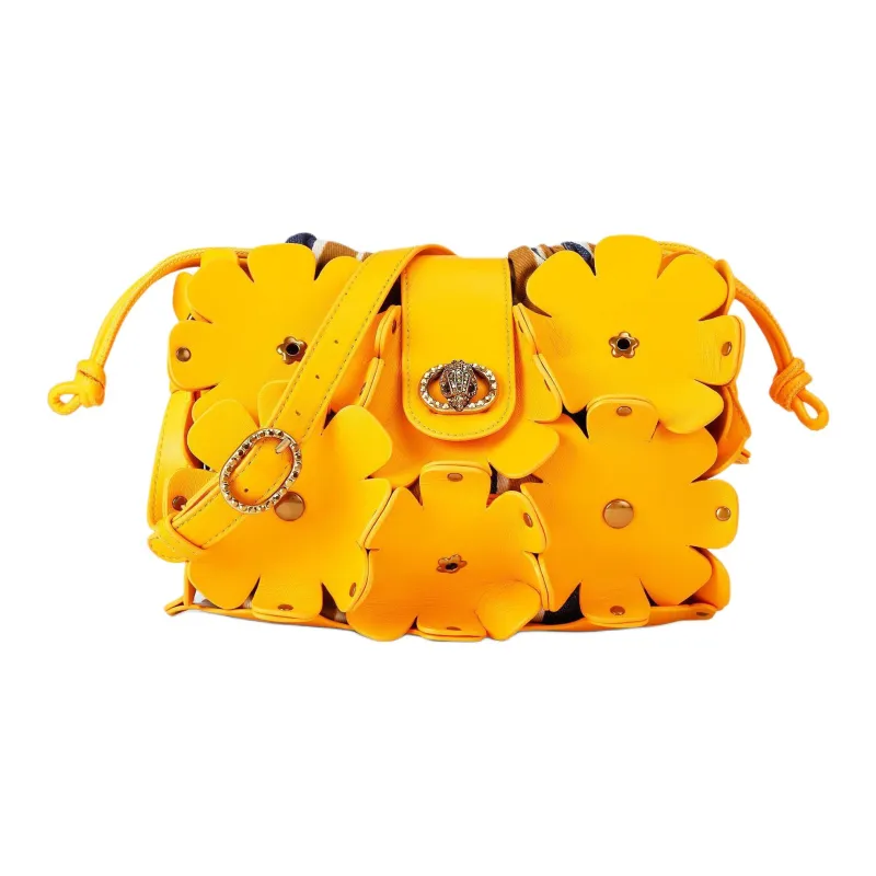 Kurt Geiger London Chelsea Calfskin Shoulder Bag Women's Yellow-0
