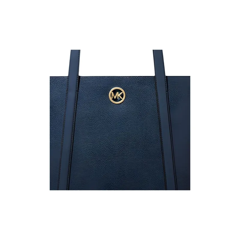 MICHAEL KORS Cow Leather And Artificial Leather Tote Bag, Shopping Bag, Shoulder Bag Women's Marine Blue-3