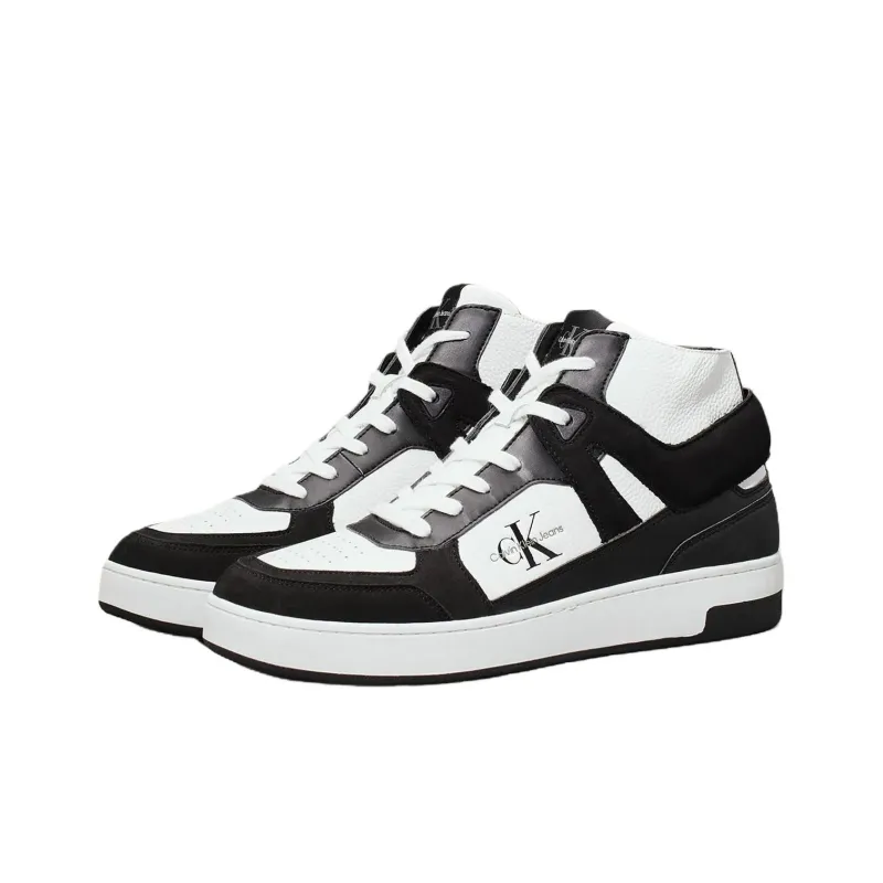 CKJ CALVIN KLEIN JEANS Mid Top Skateboard Shoes Men's Black-2