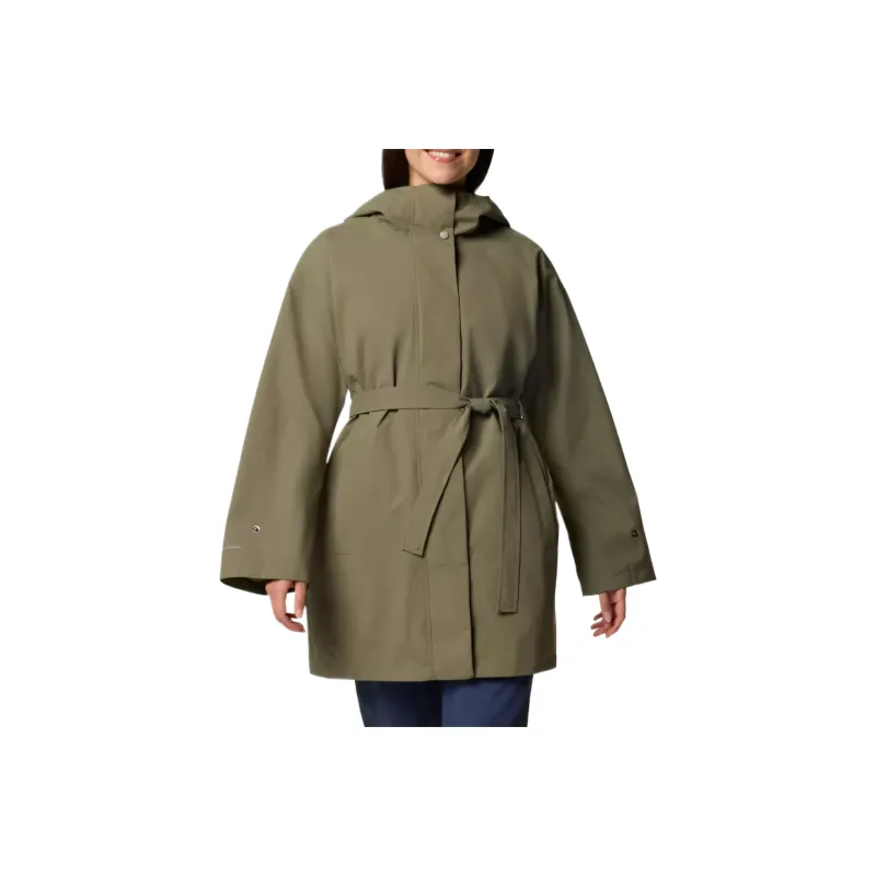 Columbia Trench Coats Women's Green-0